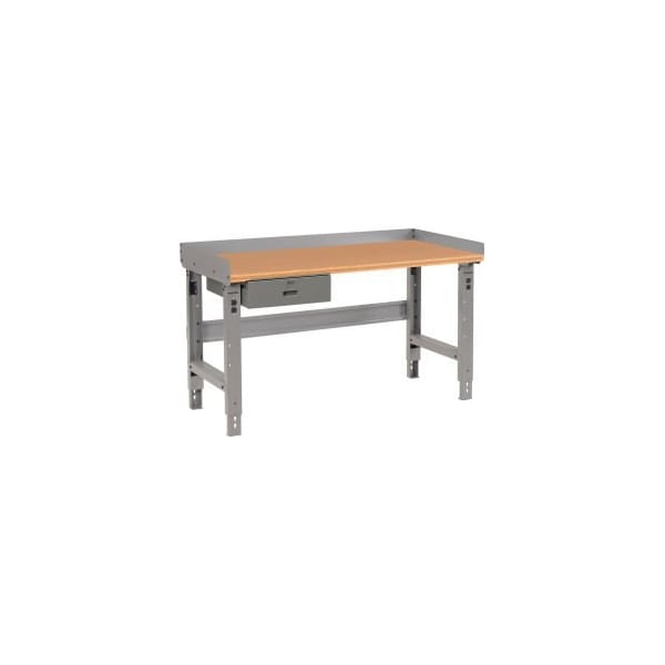 Global Equipment Workbench w/ Shop Top Square Edge Drawer, 60"W x 30"D, Gray 318666 - main